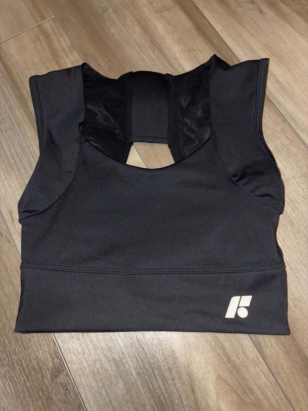 Forme Power Bra Active Crop Tank Top Black Size S